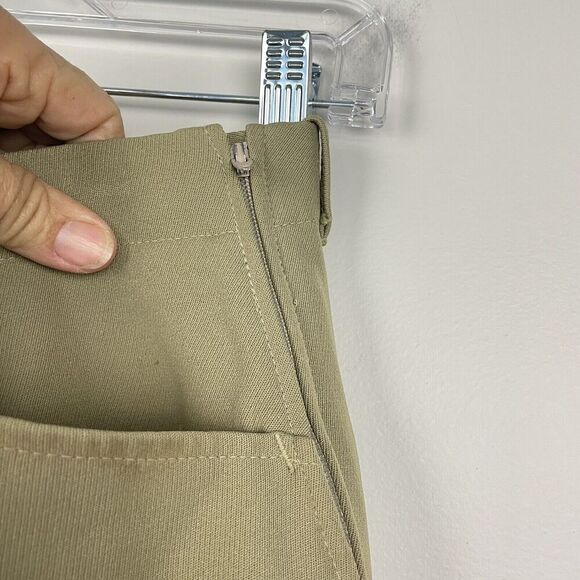 Tailored Sportsman Equestrian Riding Breeches Size 30 Khaki Side Zip Knee Patch - Picture 11 of 13